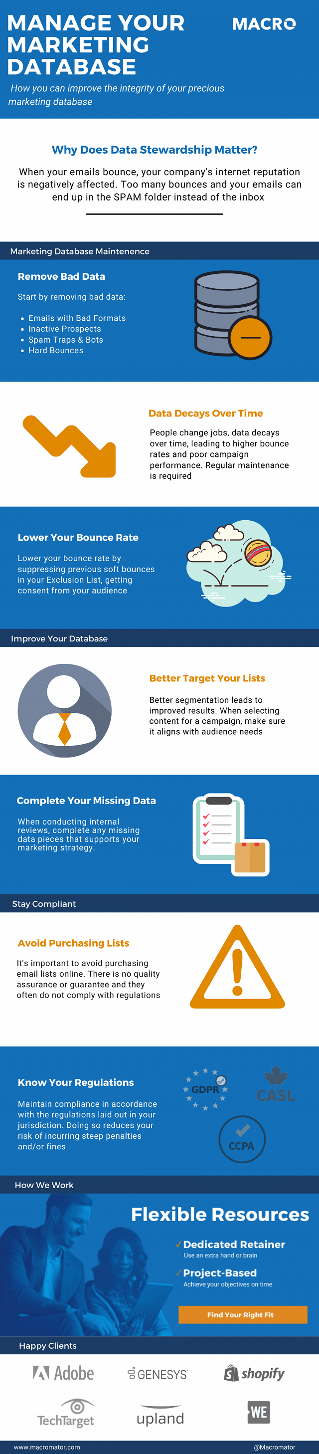 Marketing Database Infographic