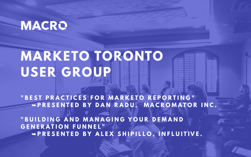 Marketo Toronto User Group - Nov 10, 2015 at 6:00 PM